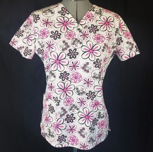 Floral Scrub Top
